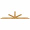 Ekena Millwork Saratoga Rough Sawn Timber Gable Bracket, Western Red Cedar, 96"W x 24"H x 4"D x 4"F, 6/12 Pitch GBW096X24X0404SAR00RWR - alternate 1